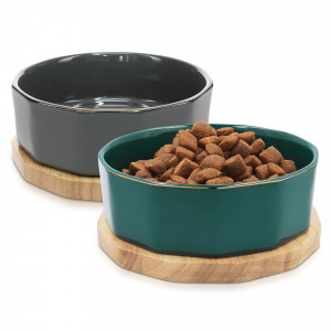Set 2 Boluri pentru animale de companie Navaris, 800 ml, Suport antiderapant, 50946.80 - Img 1