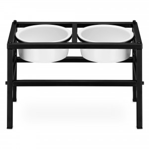 Set 2 Boluri pentru caini inalti cu suport 28 cm Navaris, 750 ml, 54854.1 - Img 2