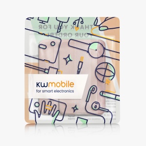 Set 2 Card pocket Kwmobile pentru telefoane, Roz, Piele ecologica, KWM0000199G003C - Img 14