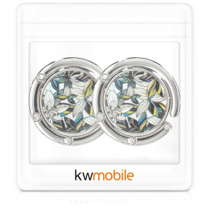 Set 2 Carlige de masa pentru genti, Kwmobile, Multicolor, Aluminiu, 50281.04 - Img 6