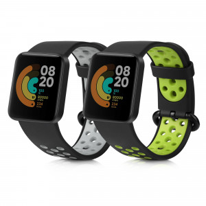 Set 2 curele pentru Xiaomi Mi Watch Lite/Redmi Watch, Kwmobile, Multicolor, Silicon, 54831.06 - Img 1