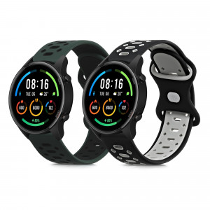 Set 2 curele pentru Xiaomi Mi Watch/Mi Watch Color Sport, Kwmobile, Multicolor, Silicon, 59165.01 - Img 1
