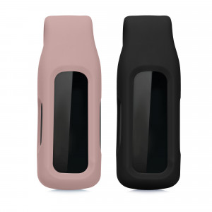 Set 2 Huse pentru Fitbit Inspire 2/Ace 3, Kwmobile, Negru/Roz, Silicon, 54017.08 - Img 5