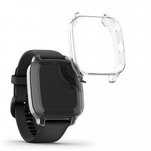 Set 2 huse pentru Garmin Venu Sq/Venu Sq Music, Kwmobile, Transparent, Silicon, 57775.02 - Img 3