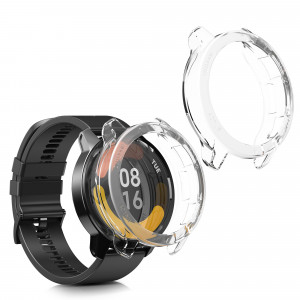 Set 2 huse pentru Xiaomi Watch S1 Active, Kwmobile, Transparent, Silicon, 58070.02 - Img 1