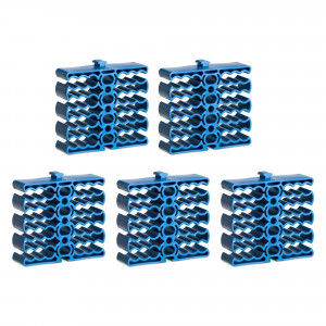 Set 5 Organizatoare pentru cabluri, Kwmobile, Albastru, ABS, 56124.04.05 - Img 1