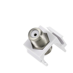 Set 6 Mufe Tip F cu fixare pentru cabluri coaxiale DVB-S/DVB-S2, Kwmobile, Alb/Argintiu, Metal, 51085.02.06 - Img 8