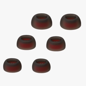 Set 6 Varfuri de schimb Kwmobile pentru 1More Aero, Negru, Silicon, KWM0000259P001C - Img 3