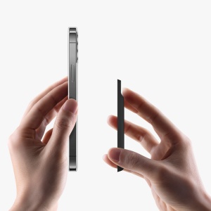 Suport magnetic pentru carduri compatibil cu Apple iPhone 14 Series/iPhone 13 Series/iPhone 12 Series, Kwmobile, Negru, Plastic, 58790.01 - Img 7