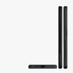 Bumper kwmobile pentru Xiaomi Mi 10T/Mi 10T Pro, Lemn, Maro/Negru, 56623.03 - Img 8