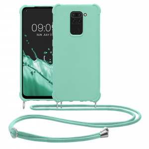 Bumper kwmobile pentru Xiaomi Redmi Note 9, Silicon, Verde, 53147.71 - Img 2