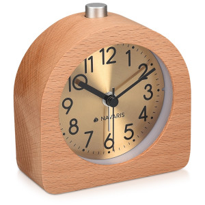 Ceas cu alarma analogic din lemn Snooze Retro, 46228.24 - Img 1