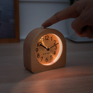 Ceas cu alarma analogic din lemn Snooze Retro, 46228.24 - Img 3