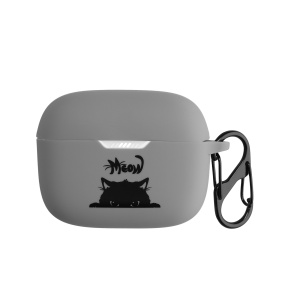 Husa Casti Kwmobile pentru JBL Tune 230 NC TWS / T230NC, Gri/Negru, Silicon, KWM000016GH003C - Img 1