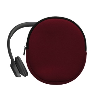 Husa Casti Kwmobile pentru Logitech H390, Visiniu, Neopren, KWM000018YQ003C - Img 2