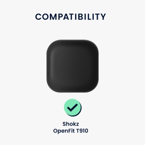 Husa Casti Kwmobile pentru Shokz OpenFit T910, Negru, Silicon, KWM000024TP001C - Img 7