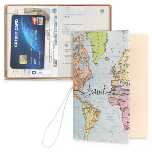 Husa de protectie pentru pasaport, Kwmobile, Multicolor, PVC, 49059.03 - Img 2