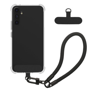 Husa Kwmobile cu jnur detasabil pentru Samsung Galaxy A54 5G, Transparent/Negru, Silicon, KWM000021UI001C - Img 1