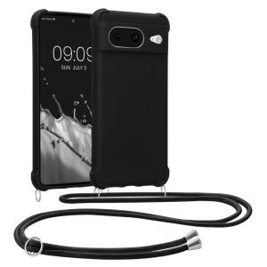 Husa Kwmobile cu jnur pentru Google Pixel 8, Negru, Silicon, 61867.01 - Img 1