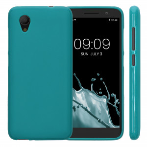 Husa Kwmobile pentru Alcatel 1, Silicon, Verde, 46363.57 - Img 2