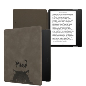 Husa Kwmobile pentru Amazon Kindle Oasis 10, Gri/Negru, Piele ecologica, KWM000014ND014C - Img 2