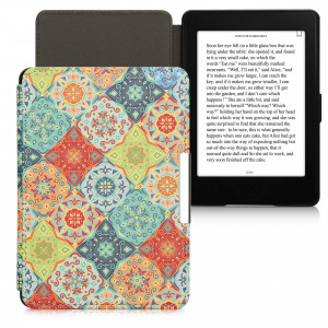 Husa kwmobile pentru Amazon Kindle Paperwhite 7, Piele ecologica, Multicolor, 45569.59 - Img 2
