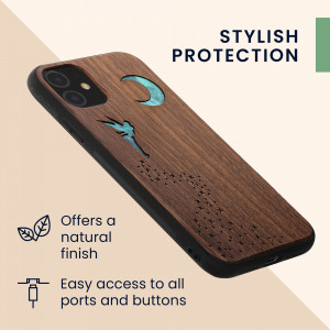 Husa Kwmobile pentru Apple iPhone 11, Multicolor, Lemn/Silicon, 49799.18 - Img 7