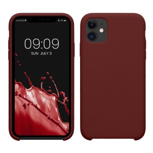 Husa Kwmobile pentru Apple iPhone 11, Rosu inchis, Silicon, KWM000010EY113C - Img 1