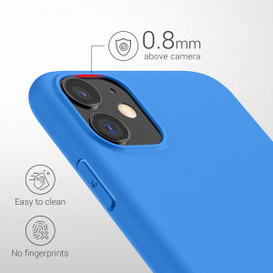 Husa kwmobile pentru Apple iPhone 11, Silicon, Albastru, 49787.189 - Img 4