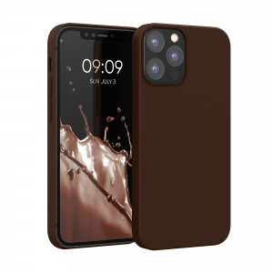 Husa kwmobile pentru Apple iPhone 12/iPhone 12 Pro, Silicon, Maro, 52641.247 - Img 1