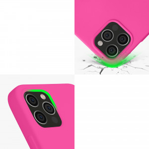Husa kwmobile pentru Apple iPhone 12/iPhone 12 Pro, Silicon, Roz, 53844.135 - Img 8
