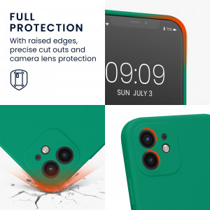 Husa Kwmobile pentru Apple iPhone 12/iPhone 12 Pro, Silicon, Verde, 59351.142 - Img 4