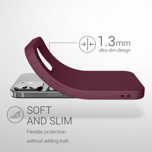 Husa Kwmobile pentru Apple iPhone 12/iPhone 12 Pro, Silicon, Violet, 53938.190 - Img 3