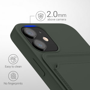Husa Kwmobile pentru Apple iPhone 12 Mini, Silicon, Verde, 55111.80 - Img 4