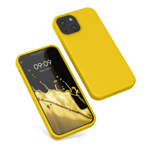 Husa kwmobile pentru Apple iPhone 13 Mini, Silicon, Galben, 55877.165 - Img 2