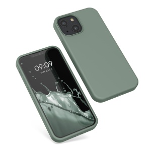 Husa Kwmobile pentru Apple iPhone 13 Mini, Verde, Silicon, KWM000013OU057C - Img 2