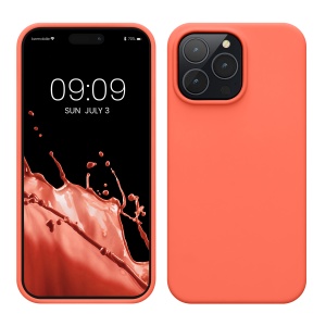 Husa Kwmobile pentru Apple iPhone 14 Pro Max, Roz, Silicon, KWM000016NL036C - Img 1