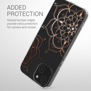 Husa Kwmobile pentru Apple iPhone 14, Silicon, Transparent/Rose Gold, 59204.03 - Img 7