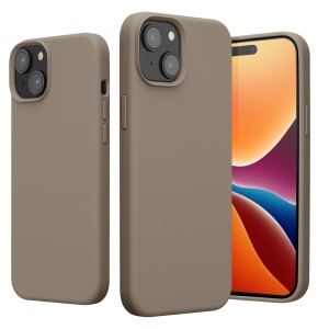 Husa Kwmobile pentru Apple iPhone 15, Bej, Silicon, 61953.43 - Img 2