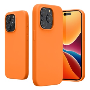 Husa Kwmobile pentru Apple iPhone 15 Pro, Portocaliu, Silicon, 61955.15 - Img 2