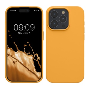 Husa Kwmobile pentru Apple iPhone 15 Pro, Portocaliu, Silicon, KWM000020CC022C - Img 1
