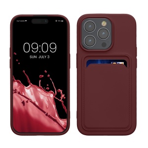 Husa Kwmobile pentru Apple iPhone 15 Pro, Rosu inchis, Silicon, KWM000020EO006C - Img 1