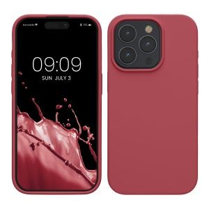 Husa Kwmobile pentru Apple iPhone 15 Pro, Roz inchis, Silicon, KWM000020CC025C - Img 1