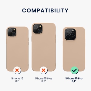 Husa Kwmobile pentru Apple iPhone 15 Pro, Roz, Silicon, 61955.154 - Img 6