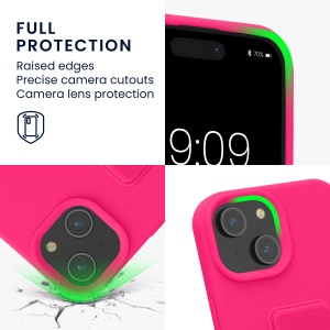 Husa Kwmobile pentru Apple iPhone 15, Roz, Silicon, KWM000022NT002C - Img 3