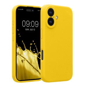 Husa Kwmobile pentru Apple iPhone 16, Galben, Silicon, KWM000022TY002C - Img 1