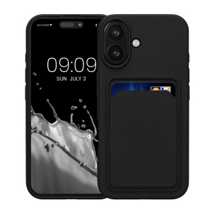 Husa Kwmobile pentru Apple iPhone 16, Negru, Silicon, KWM000022UF001C - Img 2
