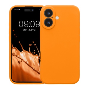 Husa Kwmobile pentru Apple iPhone 16, Portocaliu, Silicon, KWM000022TY005C - Img 2
