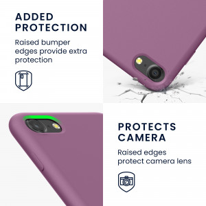 Husa Kwmobile pentru Apple iPhone 8/iPhone 7/iPhone SE 2, Silicon, Mov, 49979.235 - Img 4