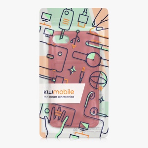 Husa Kwmobile pentru Apple iPhone SE (2022)/iPhone SE (2020)/iPhone 8, Roz inchis, Silicon, KWM0000134I018C - Img 7